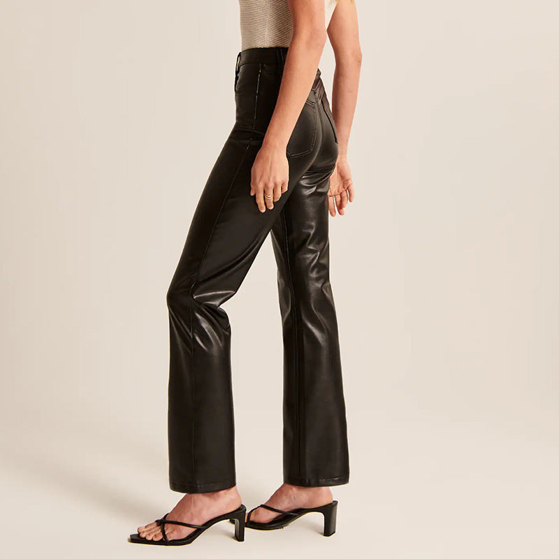 Esme Straight Leather Pants