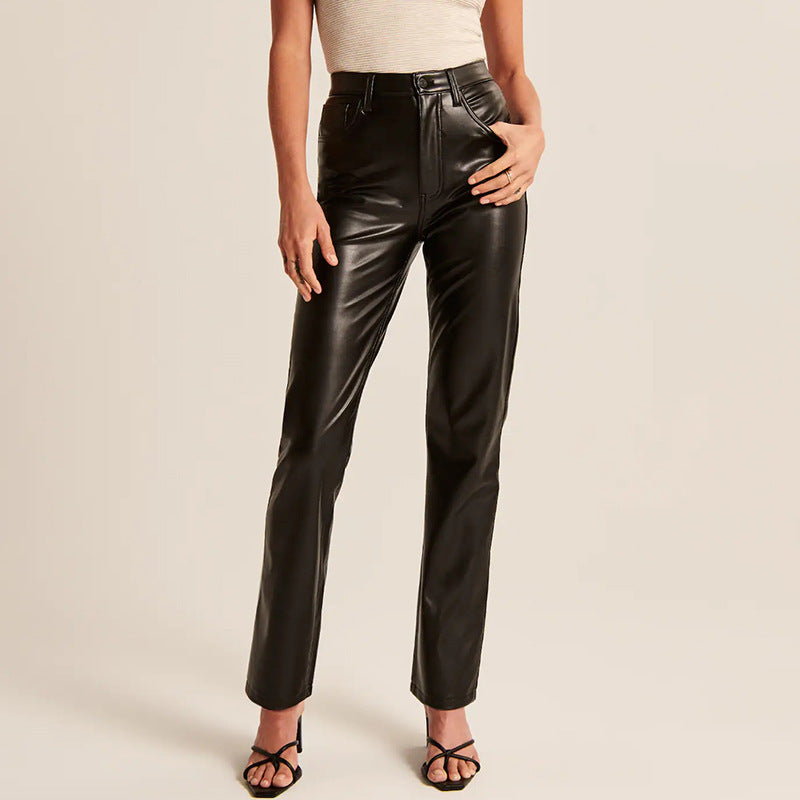 Esme Straight Leather Pants